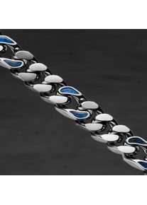 Holzkern Halsband Herrar silver och sodalit
