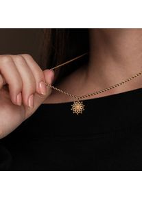 Holzkern Suncatcher necklace Women Gold and Olive