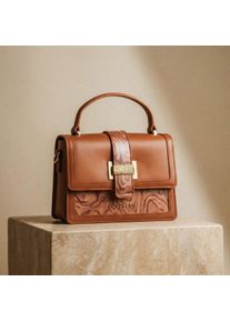 Holzkern Handbag Uniqase Unfolding (Burr Walnut/Gold) Shoulder Bag