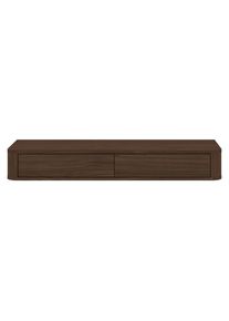 Mid.you Schminktisch, Walnussfarben, Holzwerkstoff, 2 Schublade(n) Schubladen, 115.2x15.8x40 cm, Schlafzimmer, Schminktische