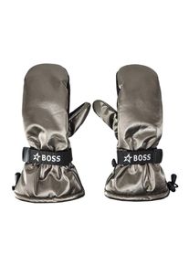 Boss Unisex-skiwanten voor volwassenen met metallic-effect (Grijs)