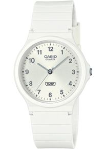Quarzuhr, wei&szlig; (wei&szlig;, silberfarben, wei&szlig;), CASIO TIMELESS COLLECTION, Armbanduhren, Damen, Quarzuhr, Armbanduhr, Damenuhr, Herrenuhr, Jugendliche, Resinarmband