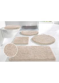 Badematte OTTO HOME "Sanremo Standard, Badvorleger, Badezimmer Teppich, sehr weich" Gr. 12, beige (sand), H:30mm, Polyester, Badematten, Badematte, Badteppich, unifarben, rechteckig, rund & als 3-tlg. Set erh&auml;ltlich