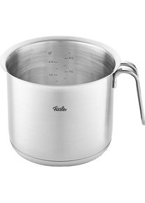 Milchtopf Fissler "ORIGINAL-PROFI COLLECTION", silber (silberfarben), &Oslash;:16cm, T&ouml;pfe, Milchtopf, mit breitem Sch&uuml;ttrand, Kaltmetallgriffen. Made in Germany