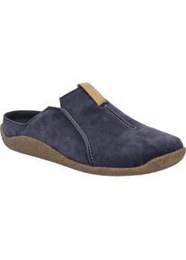 Hausschuh Josef Seibel "Vince 02, ocean", Herren, Gr. 45, blau (ocean), Obermaterial: 100% Rindsleder Leather cow., Schuhe Hausschuh