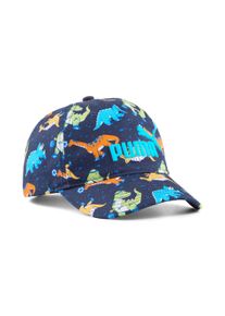 Baseball Cap Puma "ESS NO1 LOGO AOP BB CAP JR", Jungen, bunt (Puma navy, sporty dino aop), Obermaterial: 100% Baumwolle, gemustert, Caps Baseball Cap, gemustertes Design, aus Baumwolle, f&uuml;r Kinder und Jugendliche geeignet