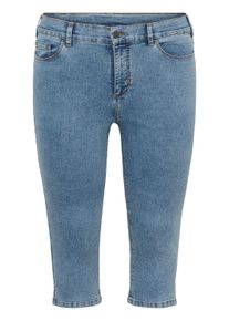 Regular-fit-Jeans Kaffe CURVE "Damen Jeans KCvilana", Damen, Gr. 44, N-Gr, blau (washed blau denim), Obermaterial: 81% Baumwolle CO. 17% Polyester PES. 2% Elasthan EL., Jeans Regular-fit-Jeans