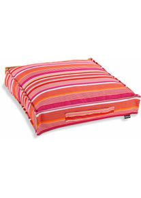 HOCK Sitzkissen H.O.C.K. "Yucatan Stripes", bunt (alt pink, pastellpink, pink, pink rose, bedruckt gestreift), B:50cm H:10cm L:50cm, Polyacryl (dralon), Dekokissen_Sitzkissen_Kissenh&uuml;llen, Sitzkissen, mit Streifenmuster