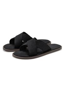 Beach Time Pantolette BEACHTIME "Sommerschuhe, offener Schuh, Sandale", Herren, Gr. 46, schwarz, Obermaterial: 100% Rindsleder. Decksohle: 100% Rindsleder. Futter: 100% Textilmaterial. Laufsohle: 100% Synthetik, unifarben, Basic, Schuhe Pantolette, NEU aus weichem Leder mit leichter Sohle