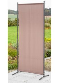 Paravent Merxx, grau (taupe), B:80cm H:188cm, Polyester, Stellw&auml;nde, Paravent, (B/H): ca. 82x188 cm