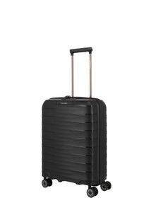 Trolley Travelite "MOOBY Koffer Hartschale", Damen, Gr. B/H/T: 40cm x 55cm x 20cm 39 l, schwarz, Polypropylen, Koffer Trolley, mit TSA-Schloss und kratzresistenter Oberfl&auml;che &ndash; leicht und robust