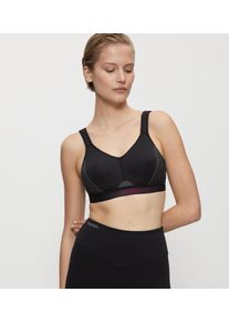 B&uuml;gel-BH triaction by Triumph "Triaction Cardio Flow P EX", Damen, Gr. 75, Cup A, schwarz, Single Jersey, Obermaterial: 57% Polyester, 28% Polyamid, 15% Elasthan, BHs B&uuml;gel-BH, atmungsaktiv und extremer Halt
