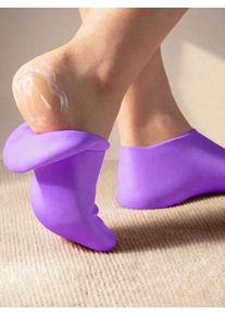 1 Pair Silicone Moisturizing Foot Socks, Effective Foot Care, Prevent Cracked Heels, Remove Dead Skin, Elastic Foot Socks, All-Day Moisture Locking, Prevent Dryness, Odorless, Easy To Wear And Remove, Soft And Comfortable Material.