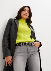 bonprix Femei Curea cu capse metalice, negru, 120