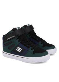 Sneaker DC Shoes "Pure High-Top EV", M&auml;dchen, Gr. 11(28), gr&uuml;n (gr&uuml;n, navy, schwarz), Obermaterial: Leder / Futter: Textil / Au&szlig;ensohle: Gummi., Schuhe Sneaker