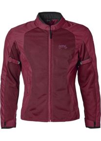 GMS-Moto FiftySix.7, mesh jacket women , color: Dark Red , size: 5XL