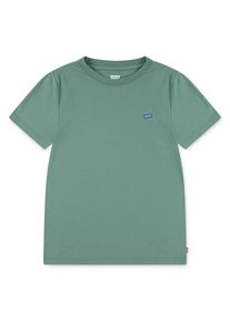 T-Shirt LEVI'S KIDS "LVB BATWING CHEST HIT", Jungen, Gr. 14 (164), gr&uuml;n (deep grass gr&uuml;n), Single Jersey, Obermaterial: 100% Baumwolle, unifarben, Basic schmal h&uuml;ftlang, Rundhals, abgesteppte Kante, Shirts T-Shirt, Mit Logo Stickerei for BOYS