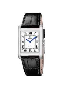 Quarzuhr Festina "On the Square", schwarz, silberfarben, Armbanduhren, Damen, Quarzuhr, Armbanduhr, Damenuhr, Herrenuhr, Lederarmband, analog