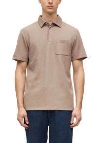 Poloshirt s.Oliver, Herren, Gr. XL, mid braun, Piqu&eacute;, Obermaterial: 58% Polyester, 40% Baumwolle, 2% Elasthan, unifarben, regular fit h&uuml;ftbedeckend, Rundhals, B&uuml;ndchen, Shirts Poloshirt, Sommer-Shirt mit Brusttasche