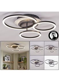 hofstein Kordex LED ceiling light with rotatable light rings, modern ceiling lamp design 40 Watt, 4000 Kelvin and 1260 Lumen with integrated light source, for living room and dining room