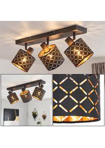 hofstein Tallaboa modern adjustable 3-light ceiling light with cylindrical lattice shades Metal fixture, E14, 25 Watt, for hallways and entrances