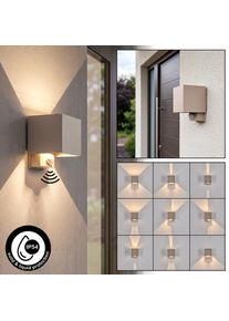 hofstein Tamarin LED outdoor wall light with motion sensor for front door and garden Adjustable flaps, 350 Lumen, 1&ndash;12 m range, 110&deg; angle
