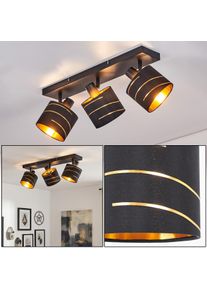hofstein Alsen 3-light adjustable ceiling spotlight with rotating E14 spot heads Modern Scandinavian look for living room or dining room, with cylindrical shades and decorative light slots