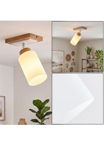 hofstein Alvorn adjustable ceiling spotlight with swivel light head for hallways, bedrooms E27 fitting, 60 Watt, swivelling and tilting light head