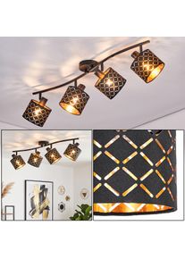 hofstein Tallaboa 4-light ceiling light, adjustable spot heads with lattice shades E14 sockets, modern Scandinavian ceiling fixture for living room and dining room