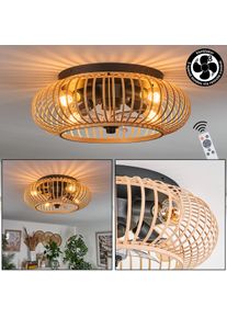 hofstein Oravi Ceiling Light 50 cm black, 4-light sources, Remote control