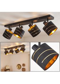 hofstein Alsen adjustable ceiling spotlight, 4-light with cylindrical slotted shades Modern Scandinavian ceiling fixture with E14 sockets, up to 25 Watt, for dining rooms and hallways