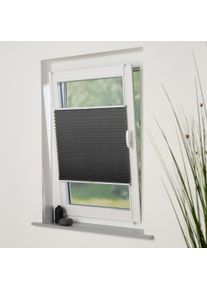 Plissee Liedeco "Klemmfix-Plissee "Easy" &ndash; Hochwertiger Vliesstoff", grau, B:100cm H:130cm, Plissees, Plissee, Tageslichdurchl&auml;ssig, blickdicht, Einfache Montage ohne Bohren