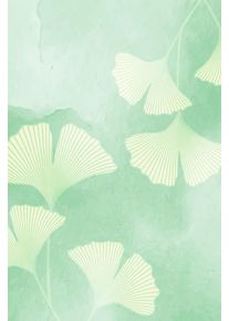 Leinwandbild queence "Gingko in Gr&uuml;nt&ouml;nen, Canvas Bild von Hand bespannt", gr&uuml;n (farbe bild(er): t&uuml;rkis,mint,wei&szlig;), B:30cm H:40cm T:2cm, Bilder, Leinwandbild, Zeitlose Ginkgo-Motive in hellen Farben