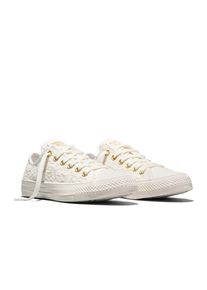 Sneaker Converse "CHUCK TAYLOR ALL STAR LACE", Damen, Gr. 36, wei&szlig; (vintage wei&szlig;, vintage wei&szlig;), Textil, Schuhe Sneaker