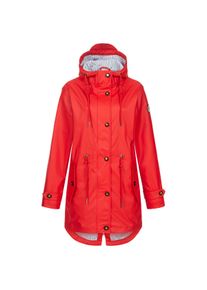 Regenjacke ANKERGLUT "Friesennerz ankerglutliebe WOMEN", Damen, Gr. 40 (M), rot, Web, Obermaterial: 100% Polyurethan. Futter: 100% Polyester, figurumspielend h&uuml;ftbedeckend, gerader Abschluss mit Druckknopf, Jacken Regenjacke, auch in Gro&szlig;en Gr&ouml;&szlig;en erh&auml;ltlich