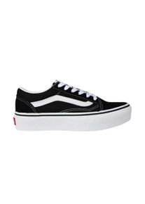 Vans Kinderen Old Skool Side Stripe Platform Sneakers (Zwart/Wit)