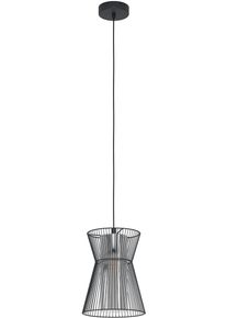 Eglo H&auml;ngeleuchte "MASETA", schwarz, &Oslash; 22,5cm H: 110cm, 1 Stk., Leuchten, H&auml;ngeleuchte aus Stahl - exkl. E27 - 40W, H&auml;ngeleuchte