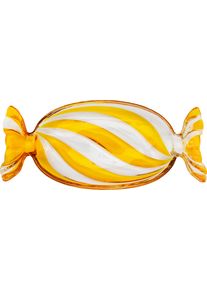 Schale KARE DESIGN "Candy Gelb 35cm", gelb, B:34cm H:4,5cm T:15cm, Glas, Sch&uuml;sseln, Schale, aus gef&auml;rbtem Glas