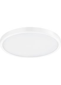 Eglo Aufbauleuchte "FUEVA 1", wei&szlig;, 1, &Oslash; 40cm H: 3cm, 1 Stk., Leuchten, schlankes Design, nur 3 cm hoch, Durchmesser 40 cm, Aufbauleuchte