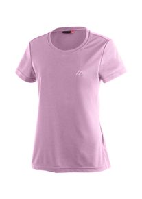 T-Shirt Maier Sports "Waltraud", Damen, Gr. 40, blassrosa, 100% Polyester, Rundhals, Shirts T-Shirt, Damen Kurzarmshirt, leichtes Sommer Funktionsshirt, Rundhals, Reg Fit
