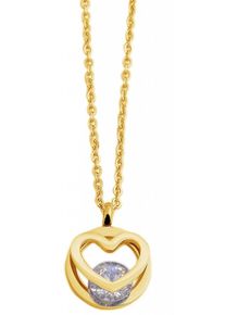 Adelia&acute;s Kette mit Anh&auml;nger ADELIA&acute;S "Adelia's Damen Edelstahl Halskette mit Anh&auml;nger Herz" Gr. 45, gold (gold, herz), Halsketten, Damen, Edelstahl, Kette mit Anh&auml;nger