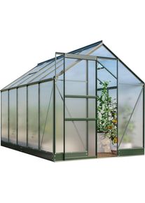 Gew&auml;chshaus Vitavia "Apollo 6200", gr&uuml;n (smaragdgr&uuml;n), B:195cm H:207,4cm T:323,2cm, Gew&auml;chsh&auml;user, Gew&auml;chshaus, Alu-Profile, Stahlfundamentrahmen, 6 mm Hohlkammerplatten