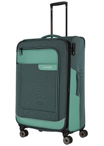 Weichgep&auml;ck-Trolley Travelite "VIIA, verschiedene Gr&ouml;&szlig;en und Farben", Damen, Gr. B/H/T: 47cm x 77cm x 30cm 91 l, braun (eukalyptus), Polyester, mehrfarbig, Koffer Weichgep&auml;ck-Trolley, Reisegep&auml;ck Trolley Koffer Weichgep&auml;ck TSA Schloss