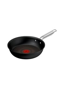 Bratpfanne Tefal "Experience Unbreakable", schwarz, B:25,8cm H:7,9cm L:43,9cm &Oslash;:24cm, Pfannen, Bratpfanne, FusionCore Antihaftversiegelung, Induktion, Temperaturanzeiger