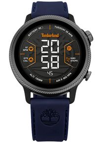 Smartwatch Timberland "TRAIL FORCE", blau (blau, blau), Smartwatches, Herren, Smartwatch, Armbanduhr, Herrenuhr, Silikonarmband, Bluetooth, Trinkerinnerung