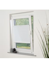 Plissee Liedeco "Klemmfix-Plissee "Easy" &ndash; Hochwertiger Vliesstoff", wei&szlig;, B:80cm H:130cm, Plissees, Plissee, Tageslichdurchl&auml;ssig, blickdicht, Einfache Montage ohne Bohren