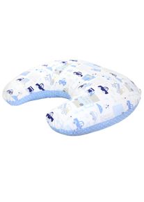 Stillkissen TUPTAM "Stillkissen Baby Stillkissen Klein mit Baumwoll-Bezug", Baby, blau (autos blau), Obermaterial: 100% Baumwolle CO., Funktionskissen Stillkissen