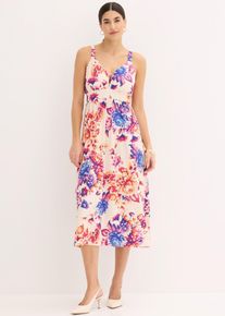 bonprix Femei Rochie maxi cu decolteu ad&acirc;nc, bej, 40/42