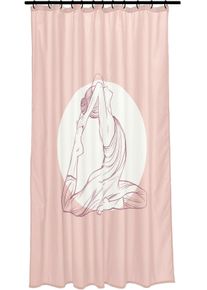 See Mann Garn Duschvorhang SEE∙MANN∙GARN "Indra", bunt (multicolor), B:180cm H:200cm, Polyester, Duschvorh&auml;nge, Duschvorhang, mit beschwertem Saum und Vorhangringen