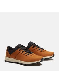 Schn&uuml;rschuh Timberland "SPRINT BASIC - LOW LACE UP SNEAKER", Herren, Gr. 44,5, braun (wheat nubuck), Leder, Schuhe Schn&uuml;rschuh, aus Leder